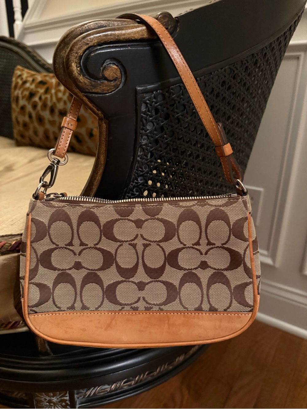Vintage Coach Signature Jacquard Demi Shoulder Bag – Style 6094